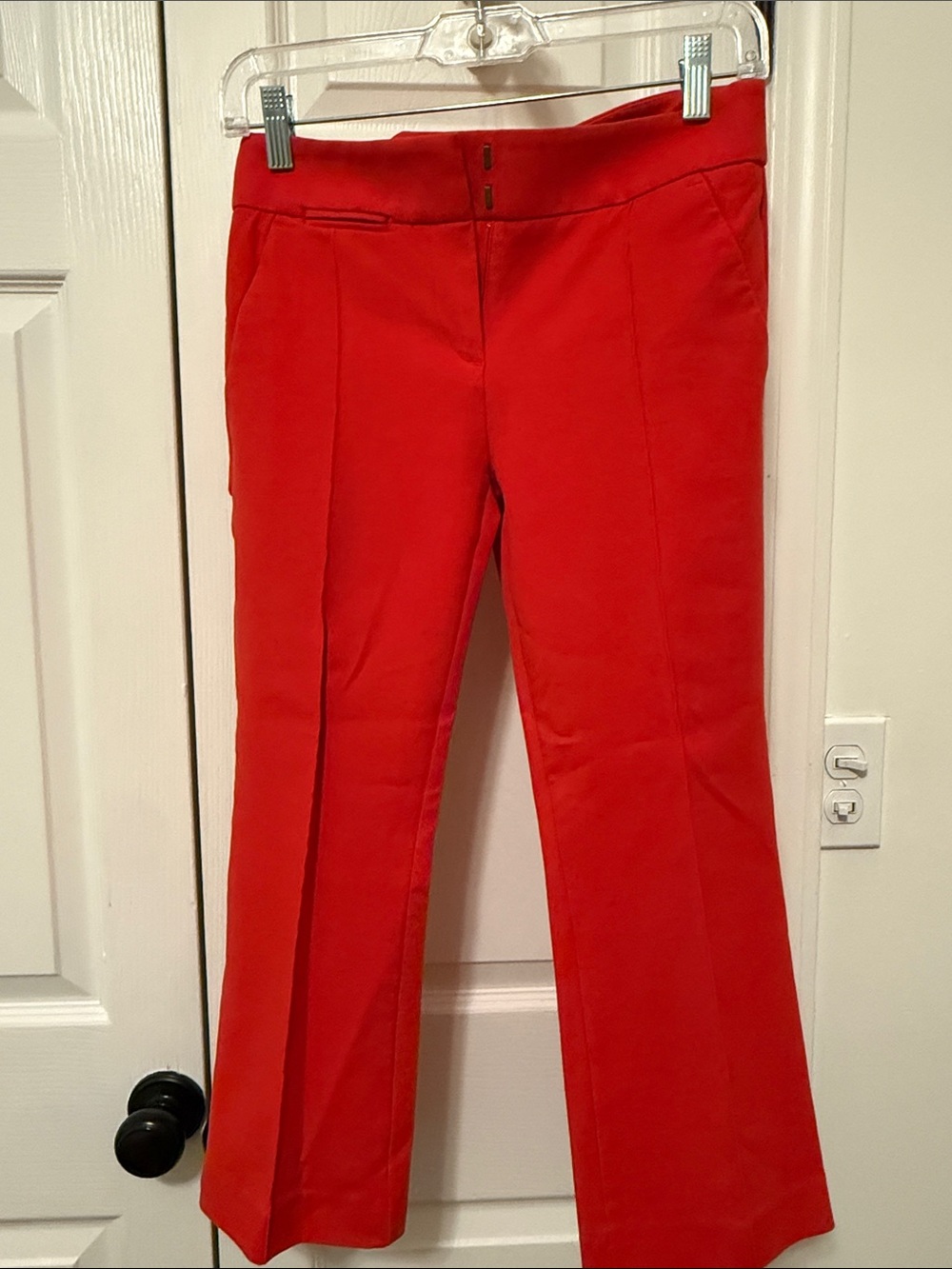 LOFT Red Marisa Trouser Pants 0P